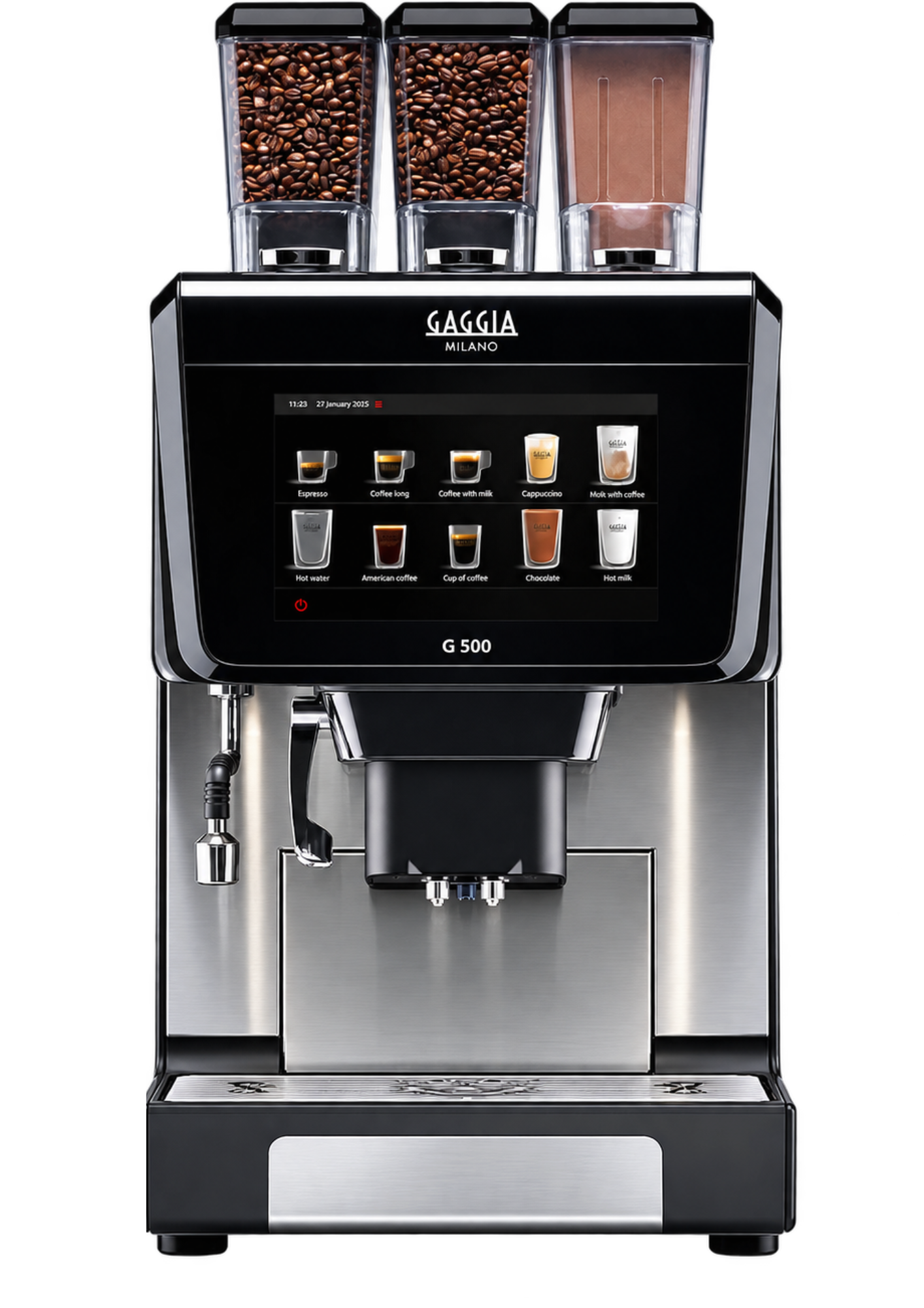 Gaggia G 500 Kalea Festwasseranschluss – Professional Kaffeevollautomat 2ES + IN + FM (1x Pulverfach) Frischmilch