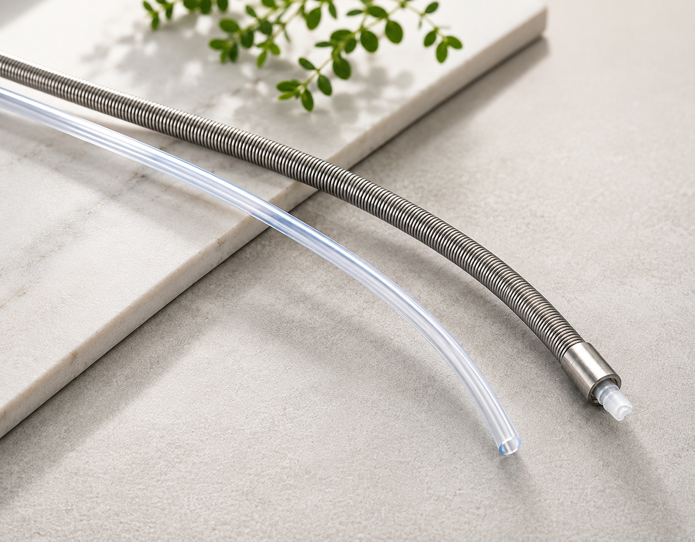 Milchschlauch HP3 mit Edelstahl  – 22,9 cm inkl. Milchschlauch - HP38
