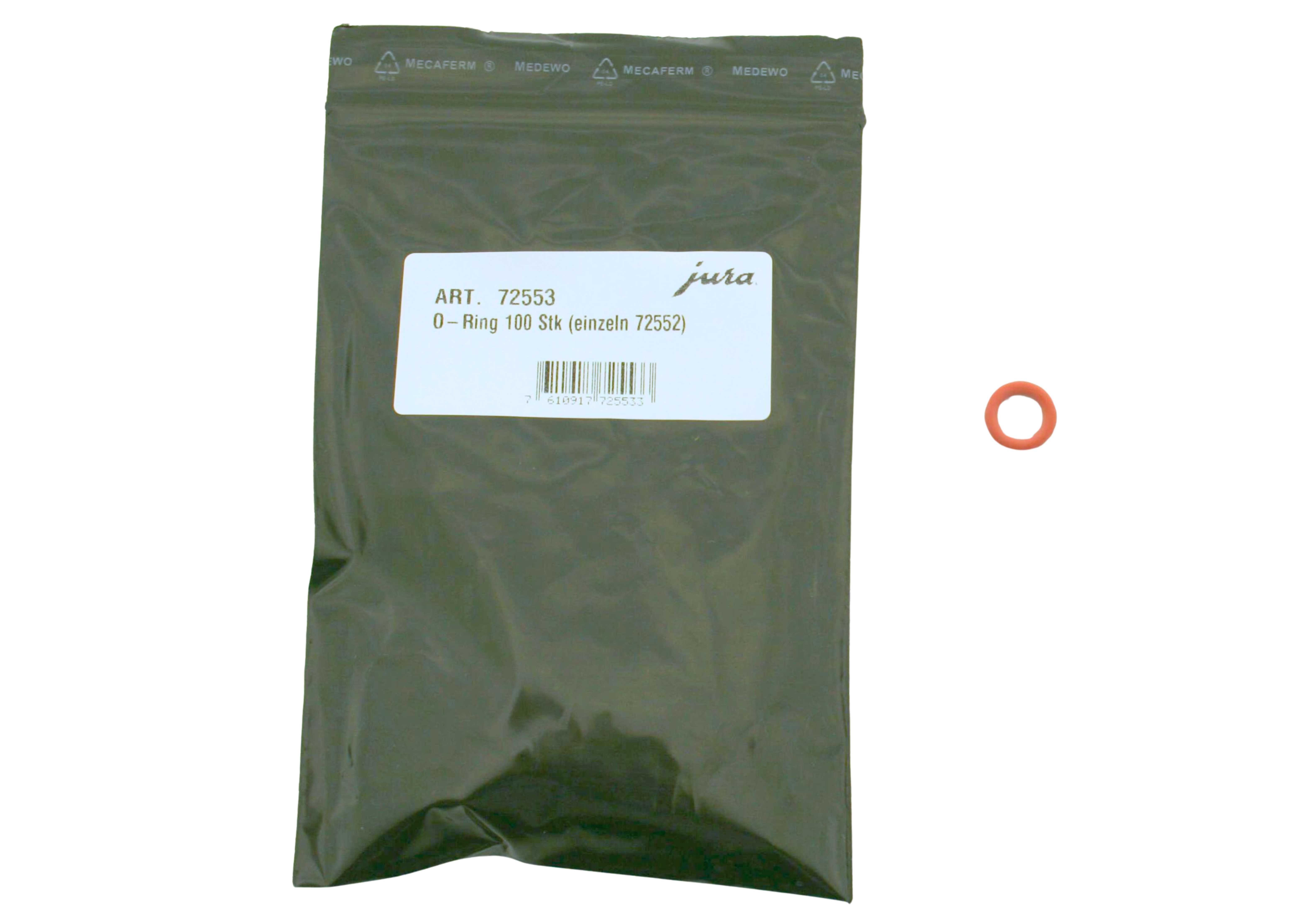 JURA 100er Dichtung Pack Original  / O-Ring für den Andockstutzen der Vakuumdüse - K109